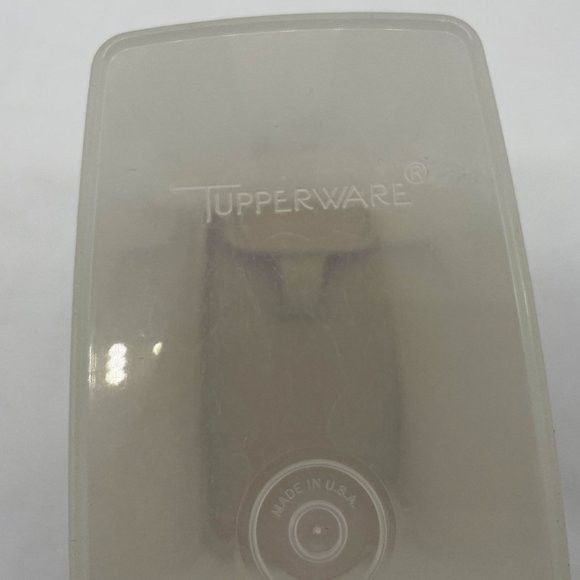 Vtg Tupperware Plastic Storage Container Clear Pink Lid 10" Tall Kitchen Cereal - Picture 6 of 8